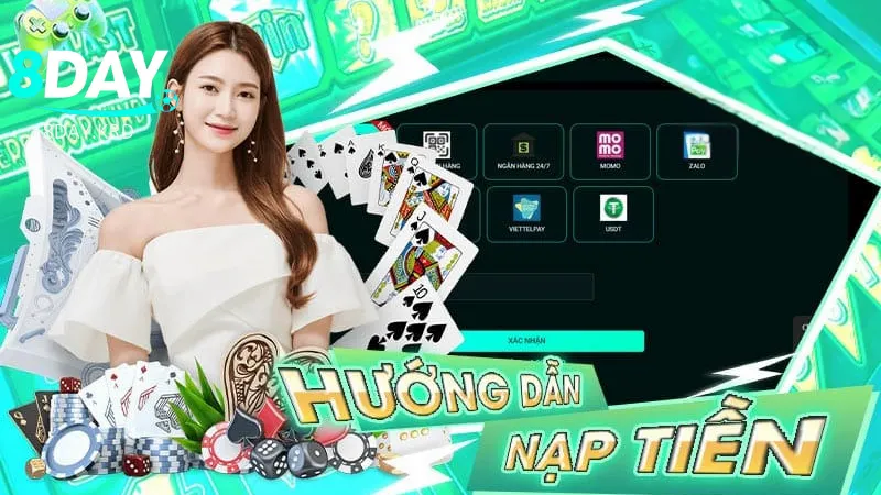 Khám phá những phương thức nạp tiền tại 8Day